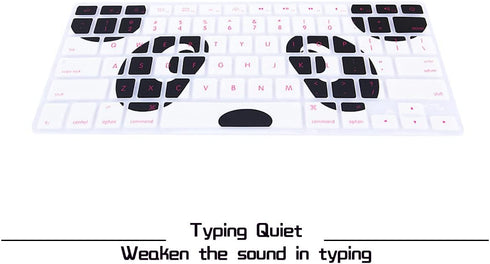 HRH Silicone Keyboard Cover Skin for MacBook Air 13,for Macbook Pro 13/15/17 (with or w/out Retina Display, 2015 or Older Version)&for iMac Older,...