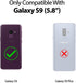 GOOSPERY Liquid Silicone Case for Galaxy S9 5.8"(2018) Silky-Soft Touch Full Body Protection Shockproof Cover Case with Soft Microfiber Lining (Na...