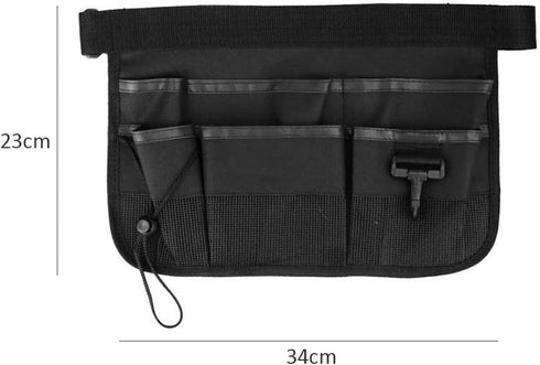 HEEPDD Gardening Tool Waist Bag Belt,Heavy Duty Oxford Tool Apron with 7 Pockets of Different Sizes and Depth Waist Apron with Pockets Constructio...