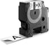 DYMO Rhino Industrial Vinyl Labels, 1", Black Print on White Tape...