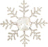 EVER FAITH Austrian Crystal Winter Snowflake Flower Brooch Pin Clear Silver-Tone...