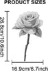 2pcs Layered Rose Flower Stencils 11.8×11.8inch Romantic Rose Leaves Templates with Paint Brush Love Rose Branch for DIY Crafts Decorations Wood F...