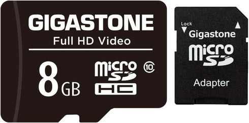 Gigastone 8GB Micro SD Card, FHD Video, Surveillance Security Cam Action Camera Drone Professional, 80MB/s Micro SDHC Class 10...