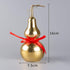 BRABUD Chinese Feng Shui Alloy Gourd Statue Gold Wu Lou Figurine Good Luck Wealth Peaceful Home Decoration Collectible (6.3'') ZD081...