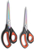 LIVINGO 2 Pack Premium Tailor Scissors Heavy Duty Multi-Purpose Titanium Coating Forged Stainless Steel Sewing Fabric Leather Dressmaking Comfort ...
