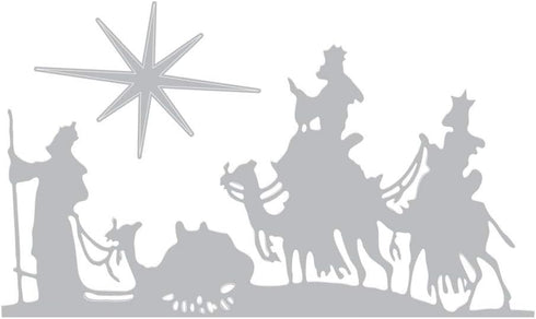 Sizzix Thinlits Dies Wise Men by Tim Holtz, 2-Pack, 5 1/4" x 2 3/4" - 1 1/2" x 2 1/4", Multicolor...