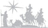 Sizzix Thinlits Dies Wise Men by Tim Holtz, 2-Pack, 5 1/4" x 2 3/4" - 1 1/2" x 2 1/4", Multicolor...
