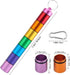 Portable Pill Case Keychain Waterproof 7 Days Pill Holder Travel Pill Container Portable Medicine Keychain Daily Airtight Pill Organizer for Outdo...