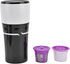 Zerodis Portable Drip Coffee Maker, 450ML Travelling Drip Coffee Machine Office Camping Hot and Cold Brew Coffee Makers for K Cup Capsules(Black a...