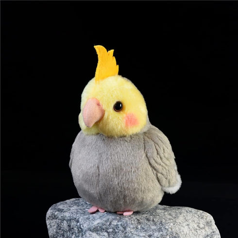 Nohito Realistic Grey Cockatiel Parrot Bird Plush Toy Stuffed Animal Simulation Fake Bird Cockatoo Stuffed Animals Cute Little Bird Plushie Doll 4...