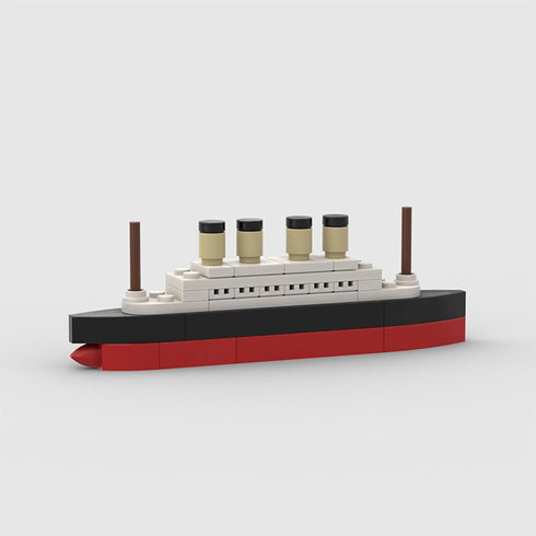 Titanic Break MOC Building Blocks,Cruise Ship Shipwreck DIY Boat Blocks Building Toys Gifts for Kids-56PCS...