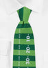 Jacob Alexander Men's Football Field Yard Lines Regular Length Neck Tie - Green...