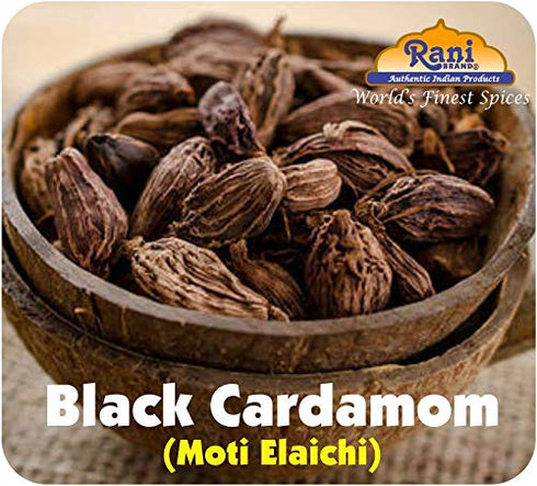 Rani Black Cardamom Pods (Kali Elachi) Whole Indian Spice 3.5oz (100g) ~ All Natural | Vegan | Gluten Friendly | NON-GMO | Indian Origin | Smokey,...
