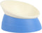 Bulldog Bowl Anti-Slip Dog Cat Dish Detachable Rubber Dog Bowl Pet Sterile Tilted Pet Feeder Slope Base (Blue, 2 Cup (Small/Medium Dog))...