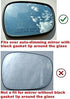 Fit Over Auto-Dimming Mirror Glass with Full Size Adhesive for BMW 2010-2014 X3 Passenger Side View Right RH - Check size in description...