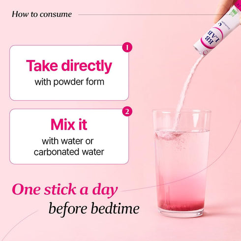 BB LAB Good Night Low Molecular Collagen Powder Stick Supplement, Halal Certified, Korean Marine Collagen, Fish Collagen Peptides, Vitamin C, Glyc...