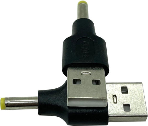 USB to DC Adapter, 2-Pack USB 2.0 A Male to DC 4.0 x 1.7mm Male Power Adapter for Charging Electronic Devices with DC or USB Ports (USB M/4.0x1.7)...
