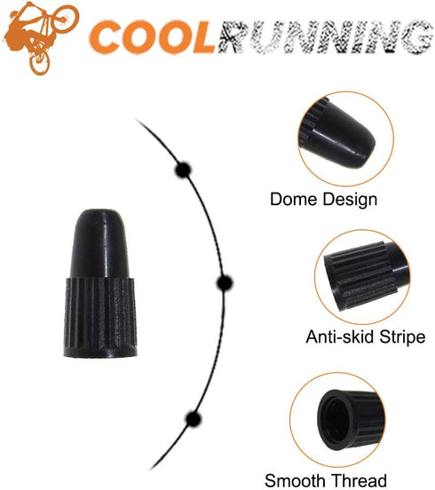 Presta Valve Caps Black,Plastic Bike Dust Caps Tire - Bicycle Presta/French Valve stem Cover for MTB Mountain/Road Bikes, Bike Accessories,Outdoor...