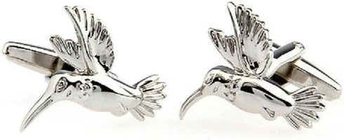 Hummingbird Pair Cufflinks in a Presentation Gift Box & Polishing Cloth...