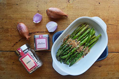 Shallots- 1.2 oz. Cube (Pack of 2) READY TO USE dried shallots for salads, dips, soups or any recipe that calls for fresh onions or shallots....