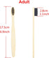 2 PCS Bamboo Toothbrushes Soft Bristles Wooden Toothbrushes for Adult, Natural Biodegradable BPA Free Eco Friendly Toothbrushes Black...