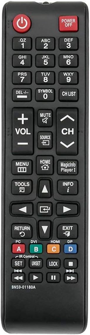 ALLIMITY BN59-01180A Remote Control Replacement for Samsung TV BN5901180A DC32E DC40E DC48E DC55E DH40D DH48D DH55D DM32D DM40D DM48D ED65E ED75E ...