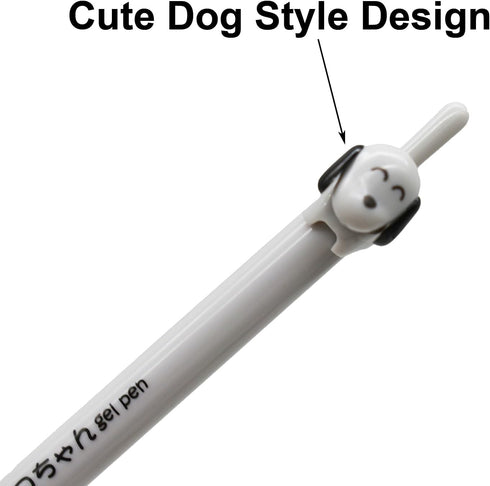 Maydahui 30PCS Cute Cat Dog Tail Clicker Retractable Pens Novelty Japanese Little Kitten Rollerball Pens Black Ink For Cat Lovers Student Shcool O...
