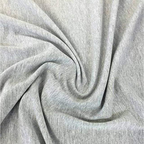 FabricLA Cotton Spandex Jersey Fabric - 10 oz, 4-Way Stretch, 60" Inch Wide by The Yard – Skirts, Tops, T-Shirts - Heather Grey, 1 Yard...