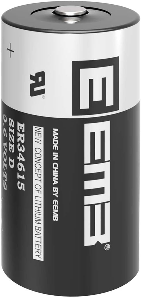 EEMB ER34615 D Cell Batteries 3.6V Lithium Battery 19Ah Li-SOCL? Non-Rechargeable Battery LS-33600 SB-D02 XL-205F for CNC Machine Tool, Injection ...