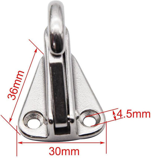 Spring Snap Attach Rope Hook, Stainless Steel 316 Fender Spring Hook Fending Hook Marine Clothes Boat Hardware Accessories (2)...
