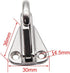 Spring Snap Attach Rope Hook, Stainless Steel 316 Fender Spring Hook Fending Hook Marine Clothes Boat Hardware Accessories (2)...