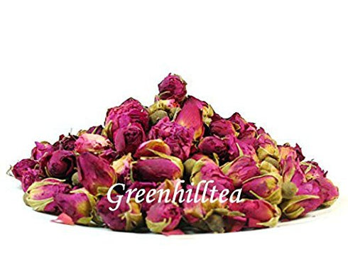 Greenhilltea Premium Dried Rose Buds Rosebud Flower Herb Loose Leaf Tea Fragrant Natural Healthy Herbal Tea 3 OZ...