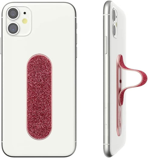 Momostick Flatstick, Cell Phone Finger Grip Strap Holder for Hand, Cell Phone Stand, New Slim Finger Loop Selfie Grip Compatible with Most Smartph...