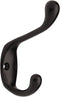 Liberty B42302Q-FB-C5 3-Inch Heavy Duty Coat and Hat Hook, Flat Black...