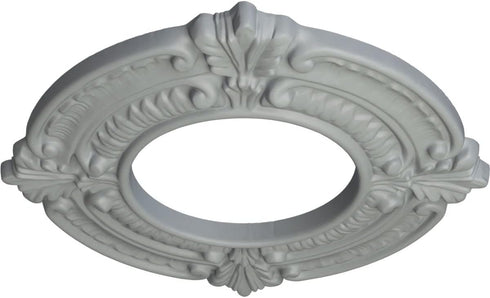 Ekena Millwork CM09BN Benson Ceiling Medallion, 9"OD x 4 1/8"ID x 5/8"P, Primed...