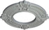 Ekena Millwork CM09BN Benson Ceiling Medallion, 9"OD x 4 1/8"ID x 5/8"P, Primed...