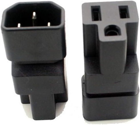 ANRANK IN14515AK IEC C14 to NEMA 5-15R Computer Power Cord Plug Adapter...