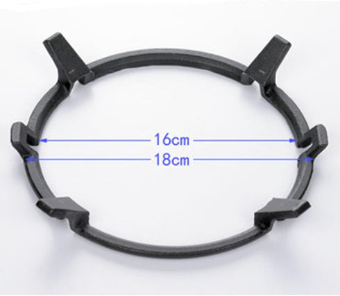 Wok Ring Non Slip Black Cast Iron Stove Trivets for Kitchen Wok Support Ring Cooktop Range Pan Holder Stand Stove Rack Milk Pot Holder for Gas Hob...