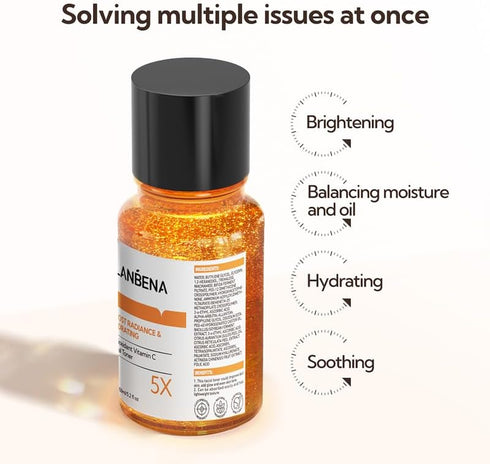 LANBENA Brightening Toner, Facial Toner with Vitamin C for Even Tone, Hydrating Toner for face, Alcohol Free, Boost Radiance, Calming Skin, Refres...