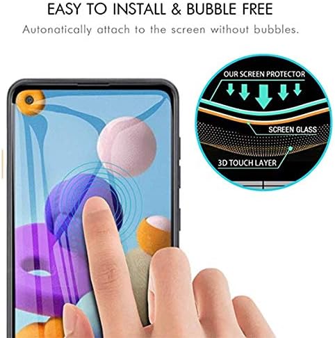 VIESUP for Samsung Galaxy A21 Screen Protector Tempered Glass, 9H Hardness HD Anti-Scratch Screen Protector Protective Film for Galaxy A21 [2-Pack...