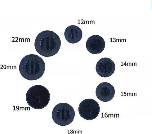 20 Pcs Black Male Thread 16mm OD Diameter Carbon Brush Holder Caps to Replacement Parts For Power Tools ?16mm?...