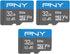PNY 32GB Elite Mobile Accessories Class 10 U1 V10, A1 microSDHC Flash Memory Card for Mobile Devices - 100MB/s, Full HD, UHS-I, micro SD 3-Pack...