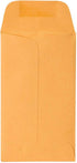 JAM PAPER #3 Coin Envelope - 2 1/2 x 4 1/4 - Brown Kraft Manila - 100/pack...