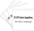3dRose CST_112219_3 21915 Days Together, Who's Counting Happy 60th Anniversary-Ceramic Tile Coasters, Set of 4...
