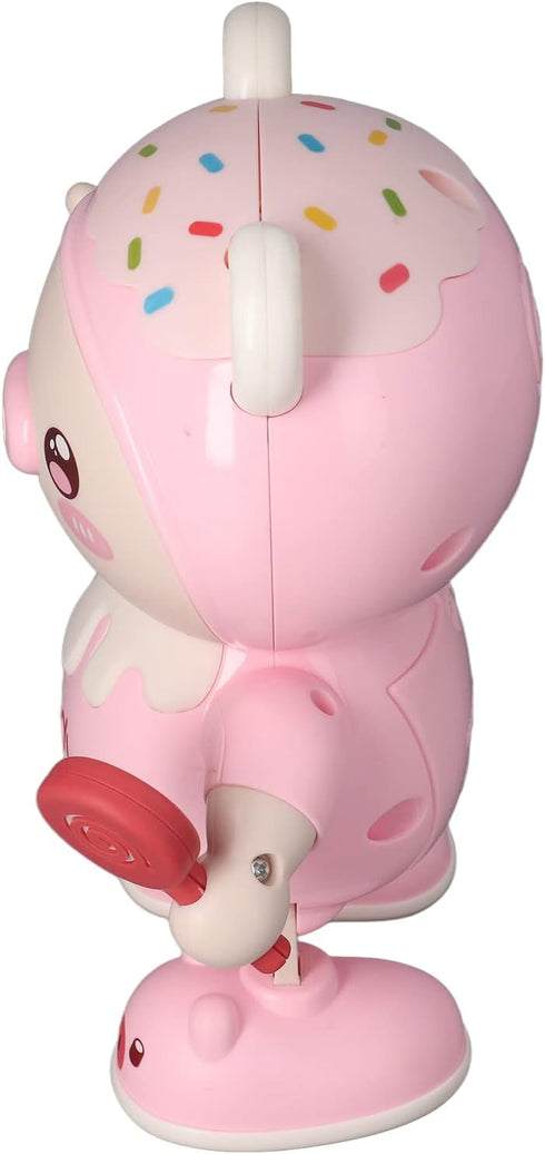 Musical Dancing Pig Toy Cute Entertainment Cool Light Clear Sound Electronic Dancing Pig Toy Play Safe for Home Use (Pink)...