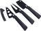 Kuhn Rikon COLORI+ Non-Stick Cheese Knife Set with Safety Sheaths, Set of 3, Black...