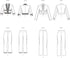 Vogue Misses Cropped Jacket and Fitted Pants Sewing Pattern Packet, Sizes 16-18-20-22-24, Multicolor...