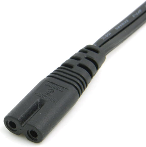 cablecc IEC 60320 C8 Plug to C7 Receptacle Male to Female Extension Power Supply Main Adapter Cable 30cm...