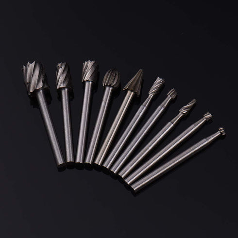 HSS Router Dremel Bits and Router Bit Set 1/8"(3mm) Shank for Power Rotary Tools Accessories for DIY Woodworking, Carving, Edge Treatment Grooving...