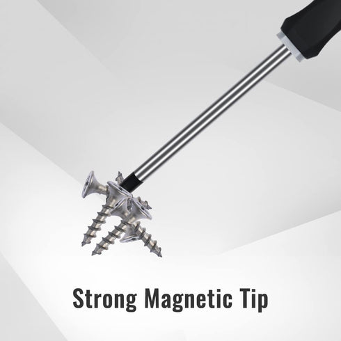Owl Tools Robertson Square Head Screwdriver Set (5 Pack in the Following Sizes: #0, 1, 2, 3, and #4) Forged Steel with Magnetic Tips & Soft Ergono...